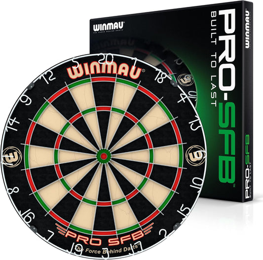 Darts Pro SFB Bristle Dart Board | Professional Staple Free Bullseye Dartboard